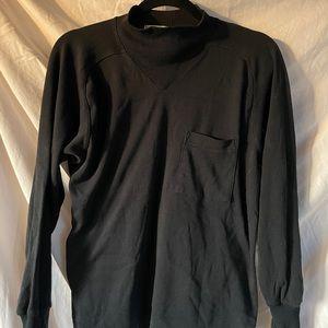 Vintage cowl neck black shirt